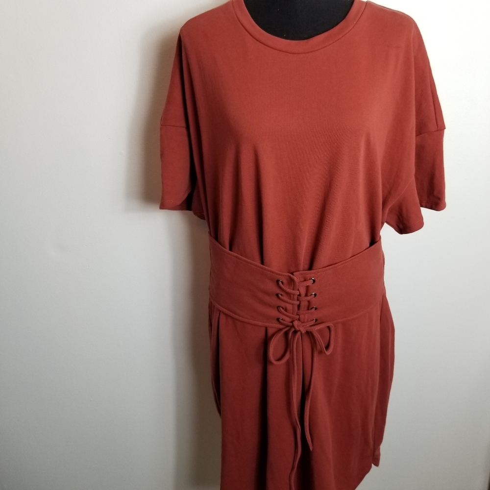 Fashion To Figure Corset Waist T-Shirt Dress
